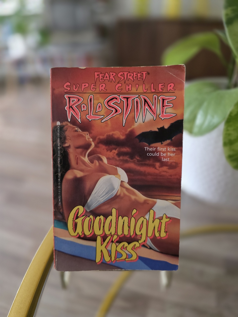 R.L. Stine "Goodnight Kiss" Paperback Book